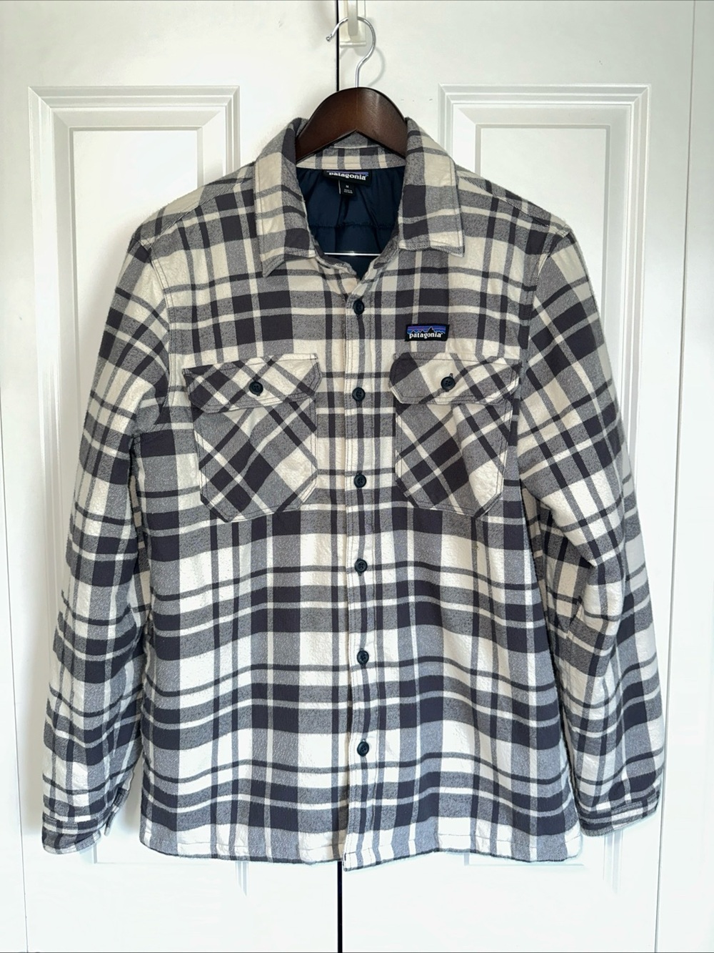 Patagonia Men's Insulated Organic Cotton Midweight Fjord Flannel Shirt M